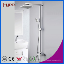 Fyeer Chromed Bathroom Brass Rainfall Shower Set (QH336-1)